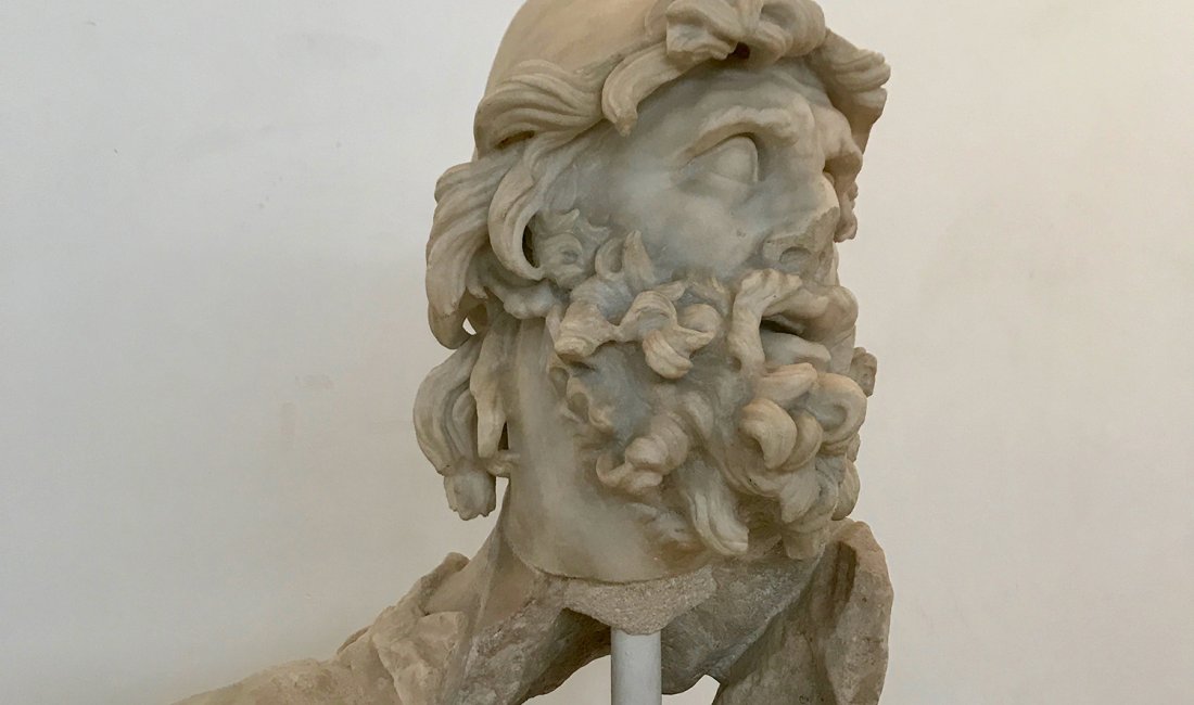 Sperlonga: volto di Ulisse al Museo Archeologico