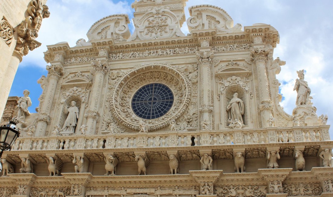 Lecce, dettaglio della Basilica di Santa Croce | Credit Lucia Nuzzaci