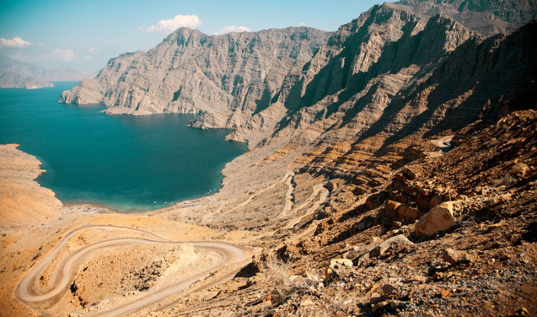 Oman, fiordo nella penisola di Musandam