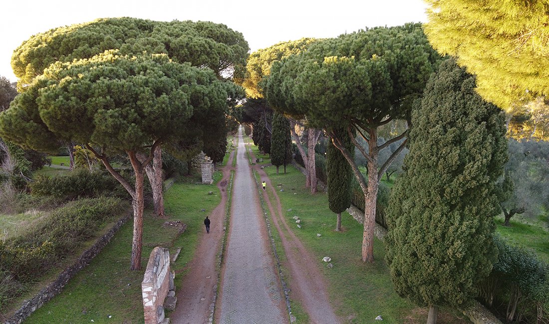 Lungo l'Appia Antica. Credits Andrea Alessandrini